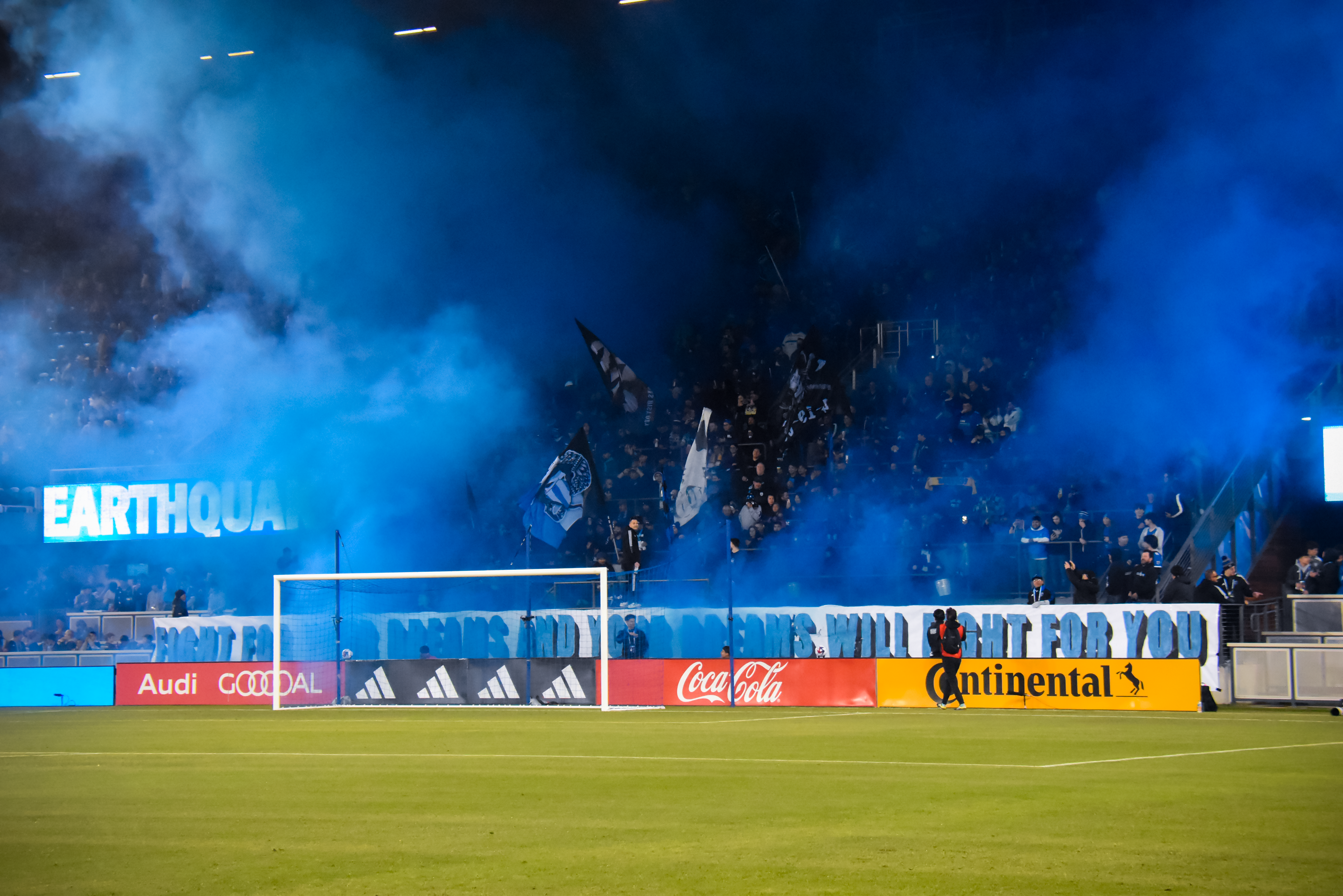 San Jose Earthquakes players welcome Ultras return to field level  supporters terrace - Center Line Soccer